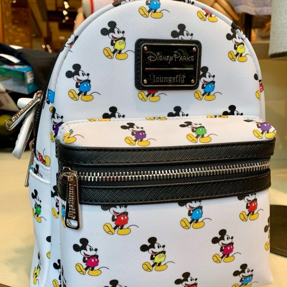 Loungefly Disney Parks Mickey Mouse Kids Backpack - White